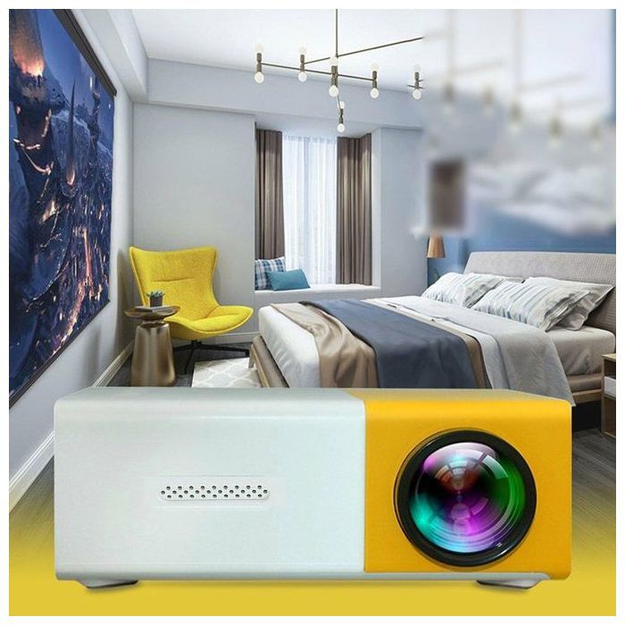 Projector, Portable TFT LCD Home Theater Projector LED Video for Laptops, Game Consoles, TF Cards, Cameras, USB Flash Drives