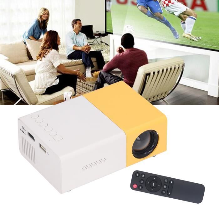 Mini projecteur - SURENHAP - Portable - Résolution 1920x1080 - Taille d'image 24 à 60 pouces - Prise UE