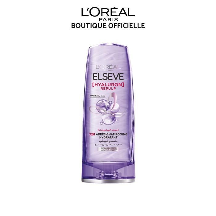 Elseve - Hyaluron Plump - Après-shampooing à l'acide hyaluronique pour cheveux deshydratés et en manque de vitalité - 200ml