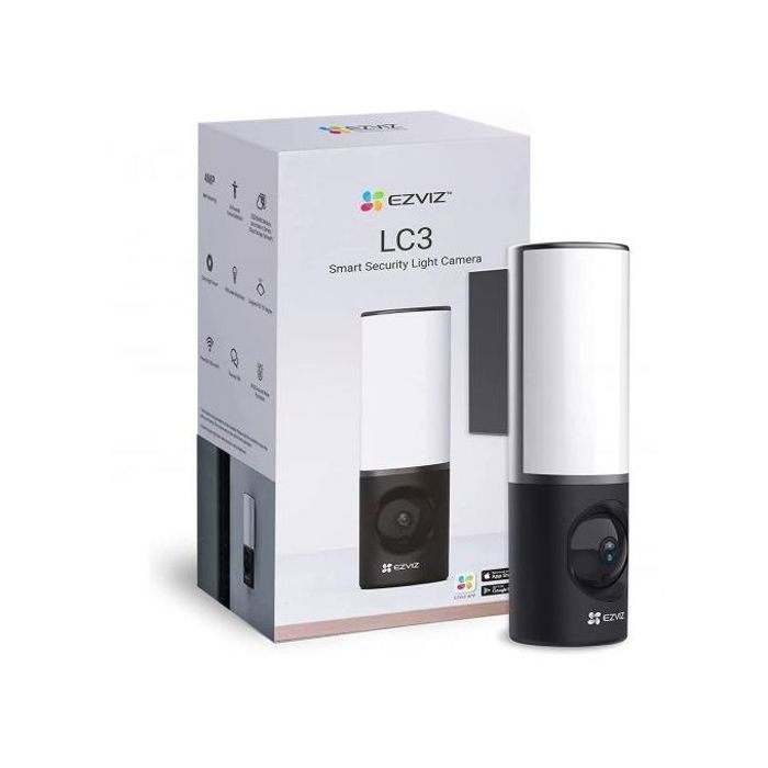 Caméra Wifi extérieure avec lampe murale 4mp Ezviz LC3
