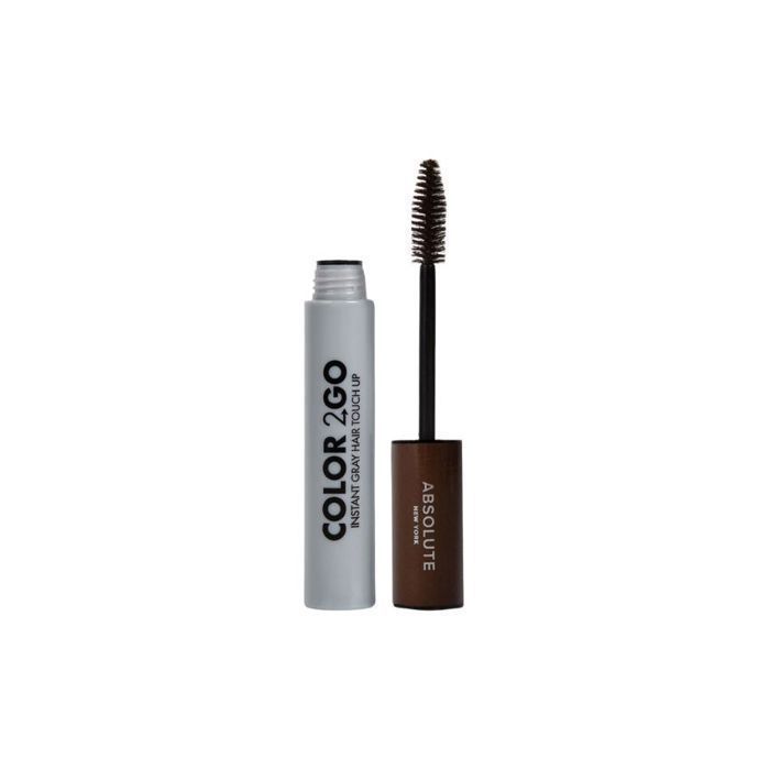 Mascara - ABSOLUTE - COLOR 2GO - Retouche Cheveux Grisonnants - Brun Foncé - Application Facile