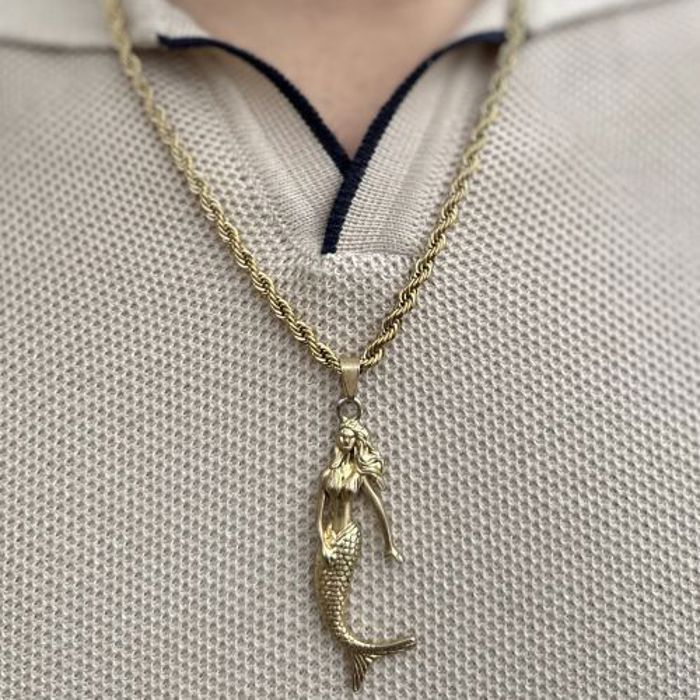 Collier - BN0089 - Métal - Longueur 40 cm - Largeur 3 mm - Pour Homme