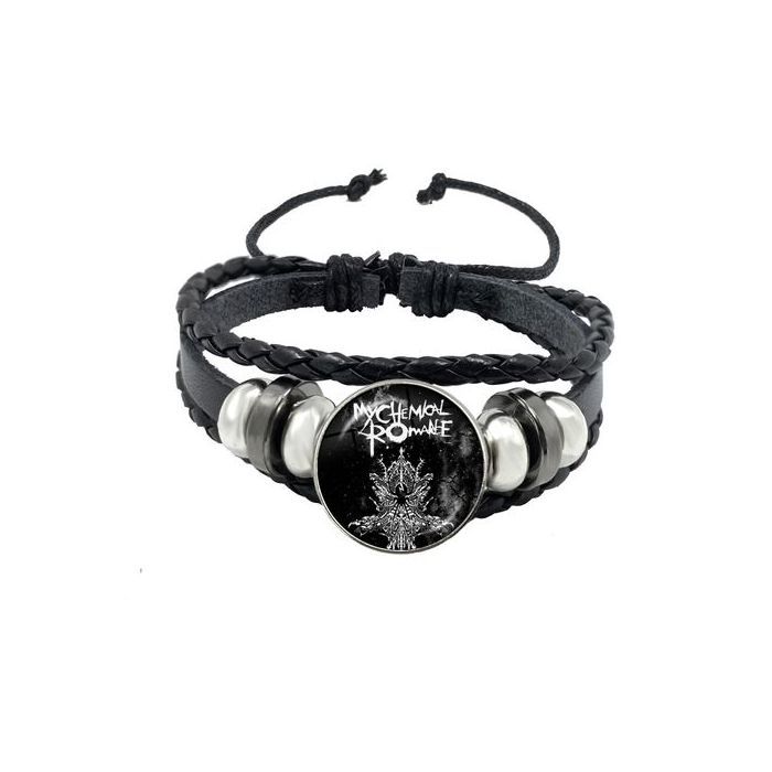 Bracelet En Cuir Rock Band My Chemical Romance Style 6 Music, Hip-Hop, Cosplay