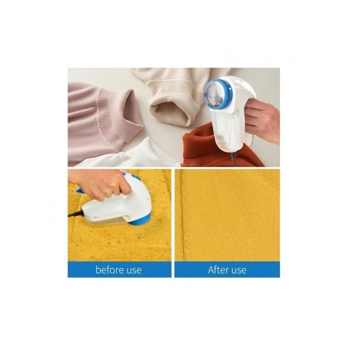 Rasoir électrique anti-bouloches pour pull-rideaux-tapis