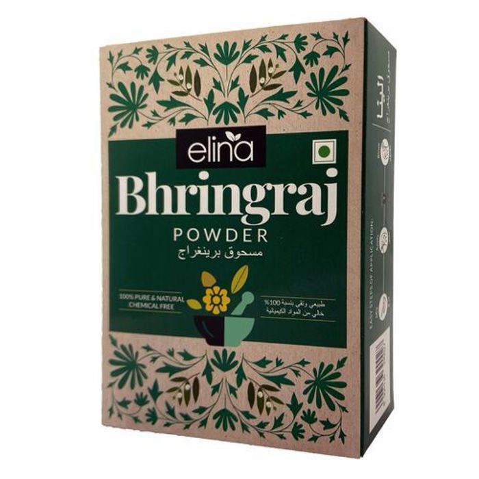 Poudre ayurvédique - BHRINGRAJ - 100g - Favorise la croissance des cheveux - Nourrit le cuir chevelu