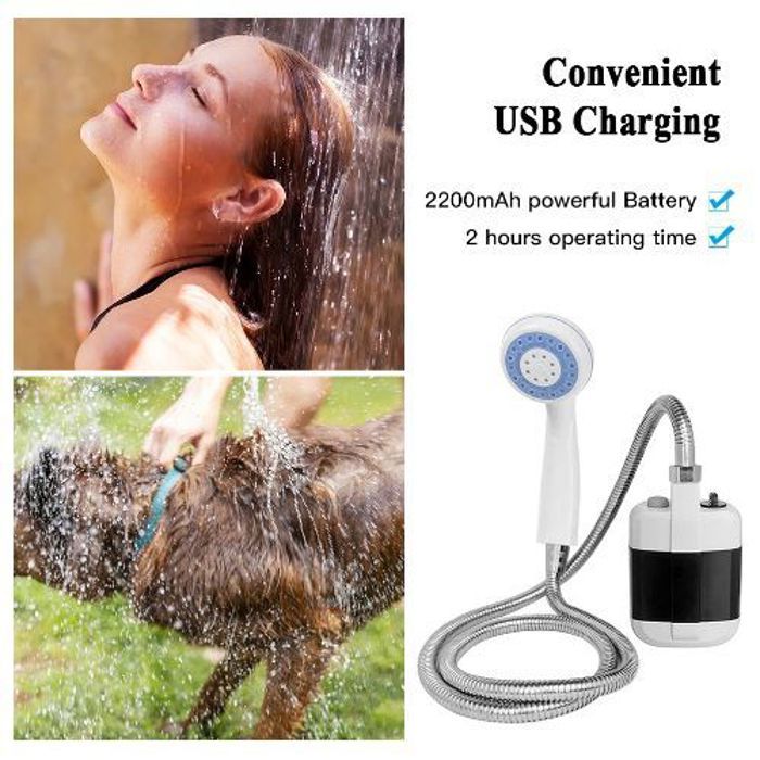 Pompe De Douche électrique Portable étanche Avec Affichage Numérique