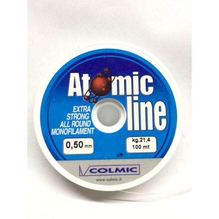 Fil de pêche - COLMIC - Atomic - 100M - 0.50 mm - Monofilament transparent