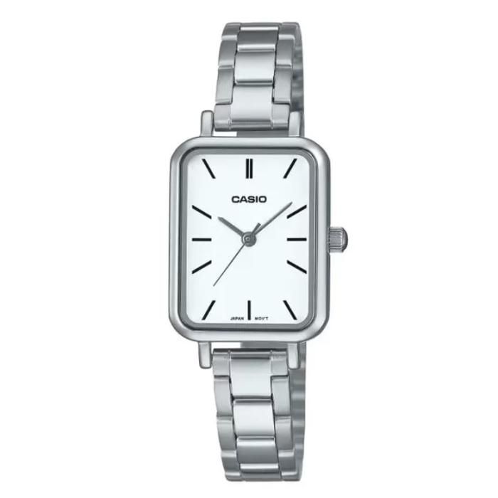 Montre Femme - CASIO - LTP-V009D-7AUDF - Argenté - Cadran Blanc - Étanche 3 Atm