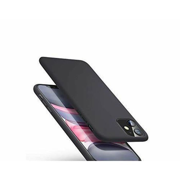 Pochette Silicone Pour Iphone11 Pro Max Noir .