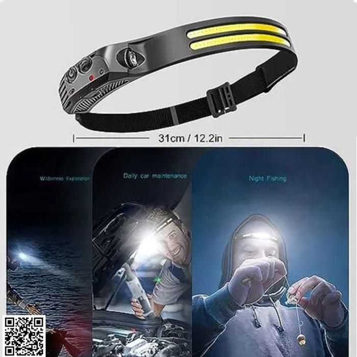 Lampe frontale - Non spécifié - Détection de mouvement - Rechargeable USB - IPX4 - Ultra léger