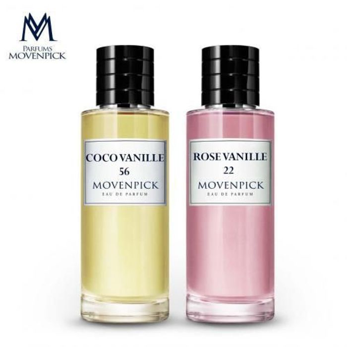 Movenpick Pack 2 Parfums de "COCO VANILLE/ROSE VANILLE" - 50ml