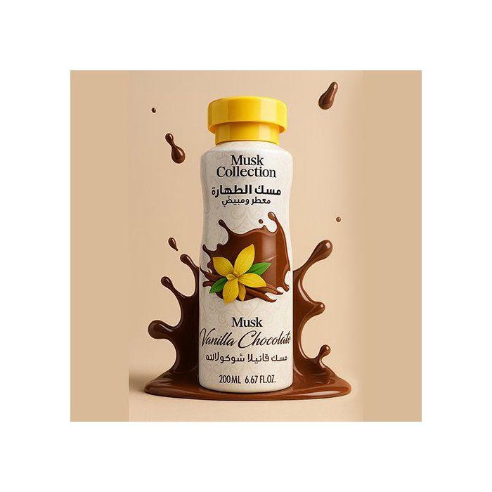 Déodorant Parfumé - Musk Collection Vanille & Chocolat - 200 ml - Sans alcool - Éclaircissant