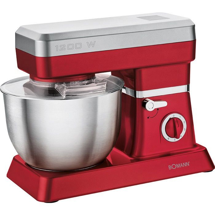 Robot Pétrin Multifonction - Bomann - KM 398 CB - 6,3L - 1200W - Rouge