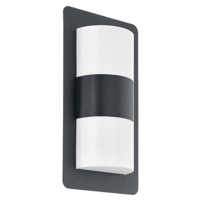 EGLO Lampe murale LED d'extérieur Cistierna Noir