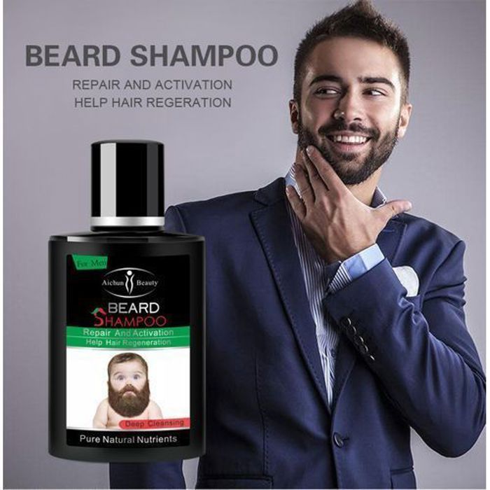 Shampooing pour barbe - AICHUN BEAUTY - Nettoyage en profondeur - Hydratant - Réparation - Douceur