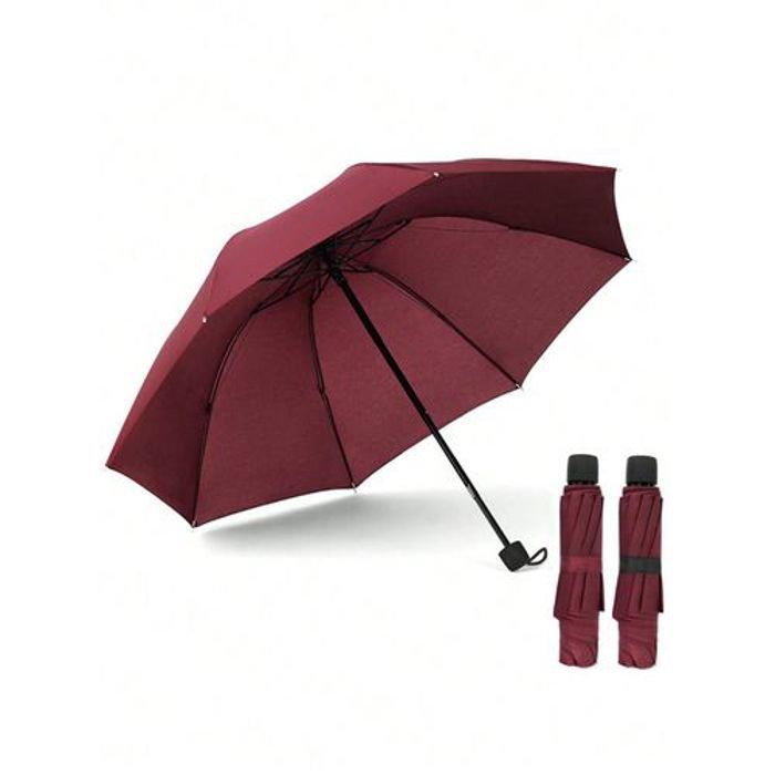 1 pièce Parapluie pliant manuel, tissu résistant aux chocs de haute densité