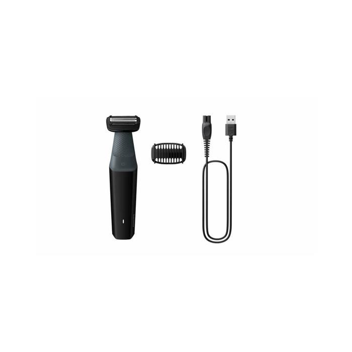 Rasoir corps - PHILIPS - BodyGroom Series 3000 - 50 min autonomie - Étanche - Charge 8h