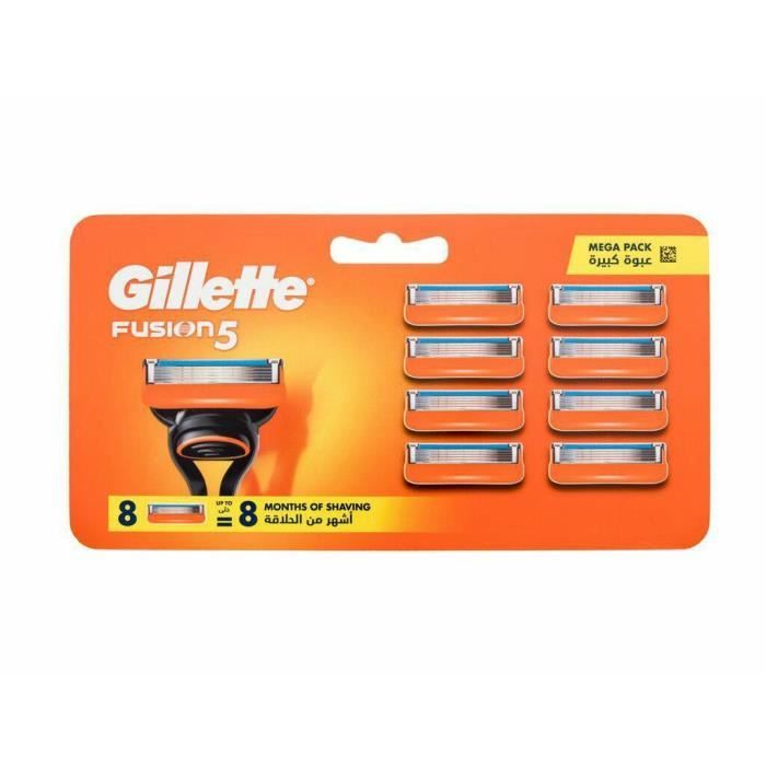 8 Pièces Gillette Fusion5, Rasoir De Rechange