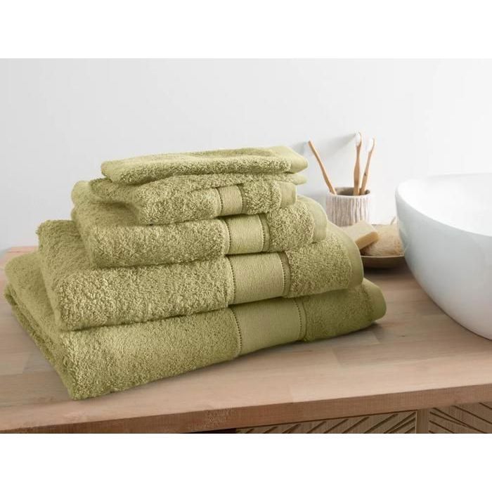 Serviette - Matinale - 50x100 cm - Olive - 65% Coton - 35% Modal - 640g/m2