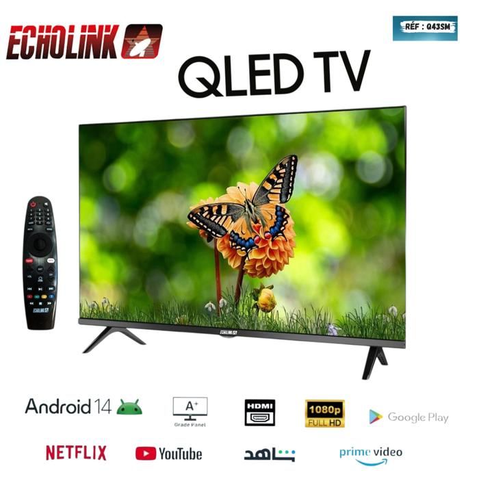 Smart TV 43" - Echolink - Android 14 - QLED