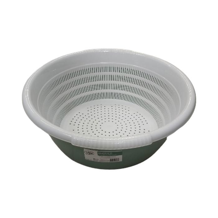 BASSINE ÉMERAUDE AVEC PASSOIRE 15L 03 1096