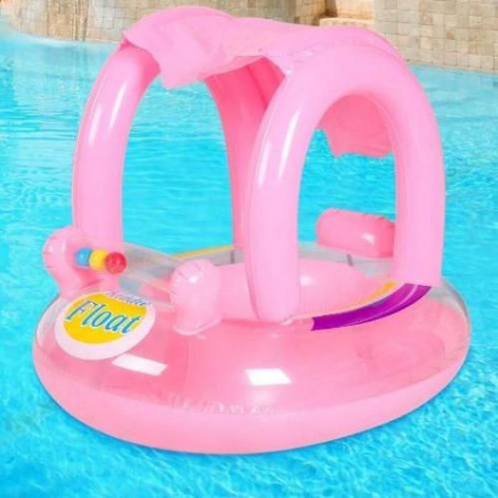 Bouée Gonflable Pour Bébé, Flotteur De Piscine Pour Enfants avec pare soleil