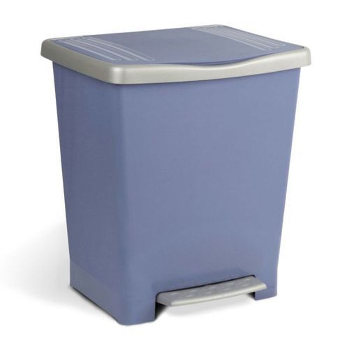 TATAY Poubelle à Pédale Bleu 23L