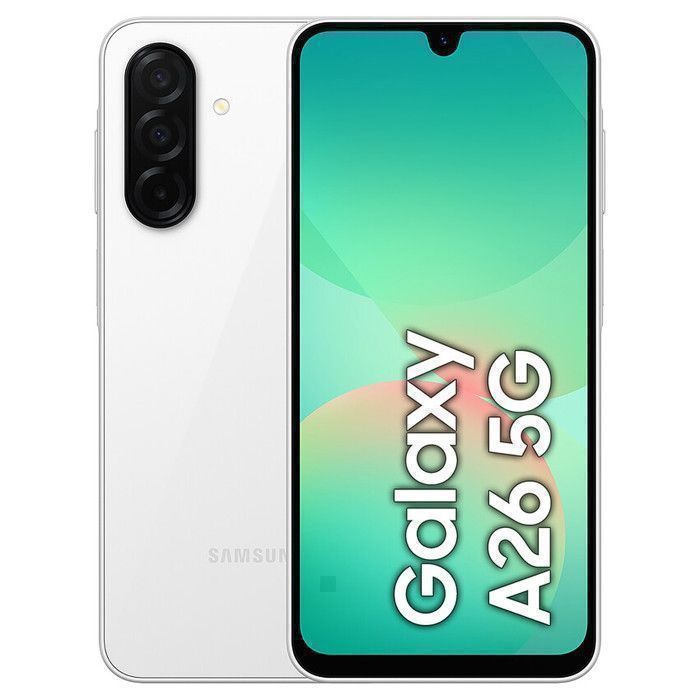 SAMUNG - Galaxy A26 5G 6.7" (8GB RAM + 256GB ROM) - 50 Mpx - Blanc