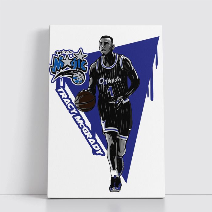Tableau NBA sur Toile – Affiche Murale 25x40 cm avec Équipes et Joueurs Légendaires du Basket 8