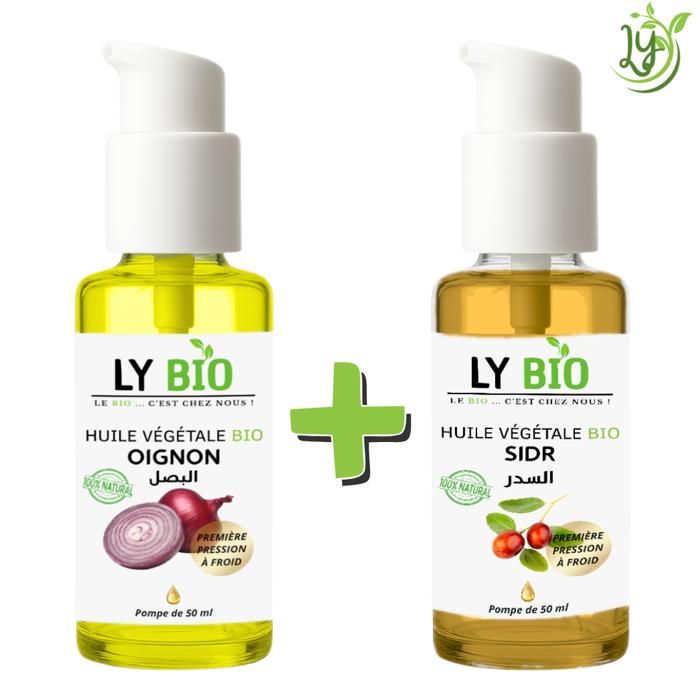 Pack Huile Oignon & Sidr - LYBIO - 50ml - Soin Cheveux - Purifiant - Revitalisant