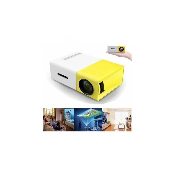 Projecteur Mini LED - YG-300 - 1080P - 400-600 lumens - 1920 x 1080 - Portable