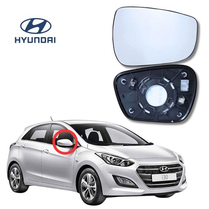 Verre Retroviseur Droit pour Hyundai I30