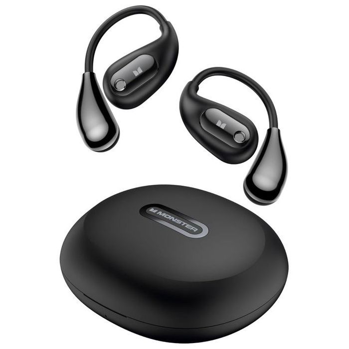 Monster Ecouteurs Casque à oreilles ouvertes AC210, écouteurs Bluetooth 5.4 stéréo sans fil, 30h, appels clairs HD, contrôle tactile