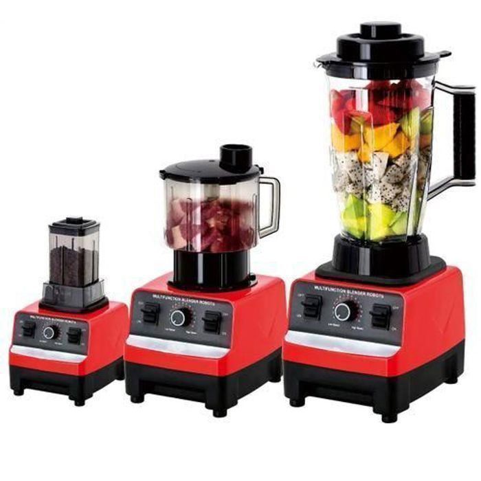 Bol mixeur blender - Puissant - 2,5 L - 9500W - 15 vitesses - Multi-Couleur