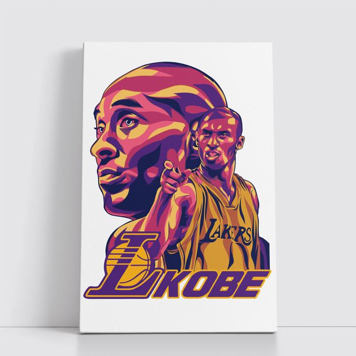 Tableau NBA sur Toile – Affiche Murale 25x40 cm avec Équipes et Joueurs Légendaires du Basket 7