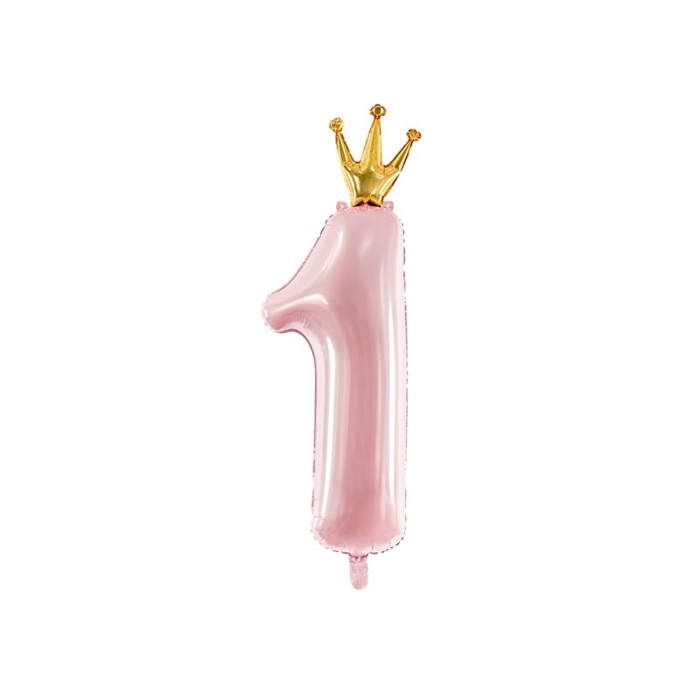 Ballon - GENERIC - Numéro 1 - Rose - Enfant - Intérieur