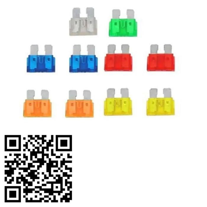 Assortiment de 10 mini lames fusibles pour voiture et camion