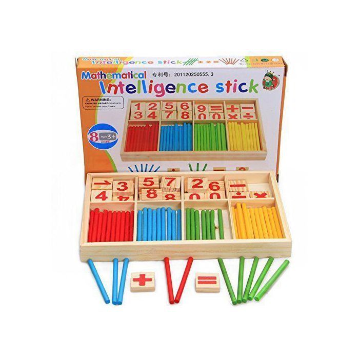 Jeux mathématique en bois pour faire des calcules pour enfants
