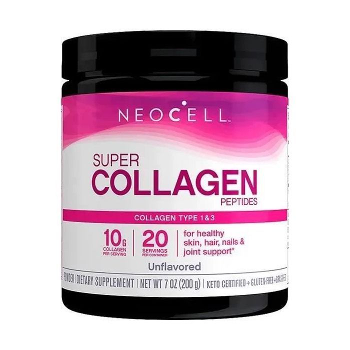 Neocell, Super collagène, type 1 & 3 198 g Complément alimentaire cheveux peaux ongles