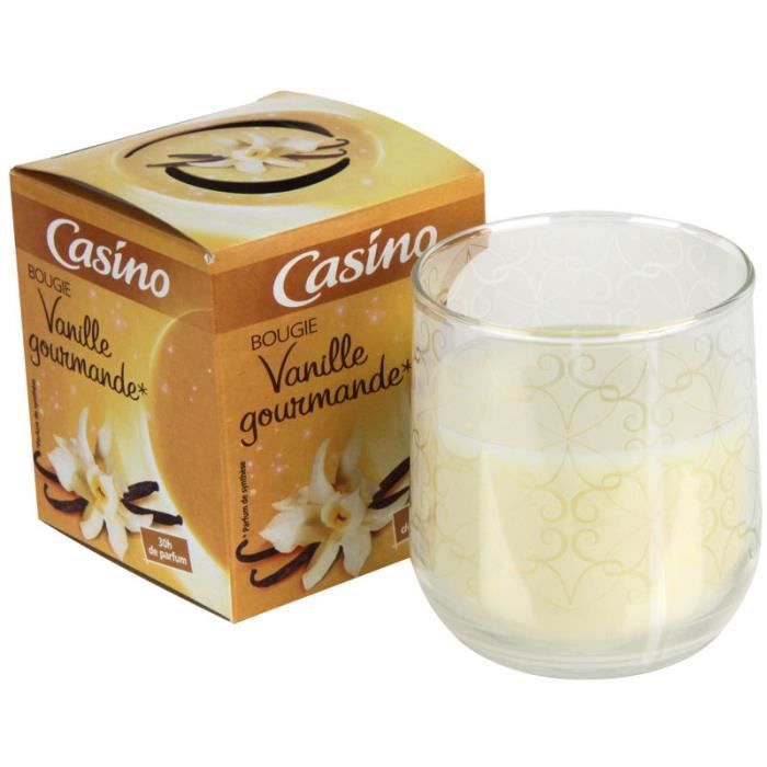 CASINO Bougie Parfumée Vanille Gourmande 125g