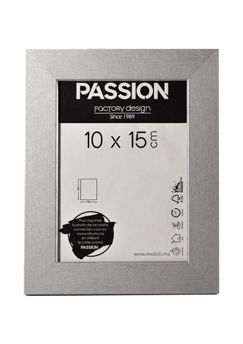 Cadre Photo - PASSION - Giulia - Silver - 10x15cm - Élégance Chic