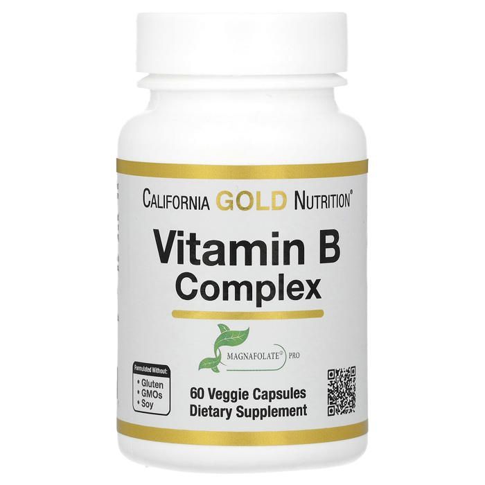 Complexe de vitamines B, 60 capsules végétariennes