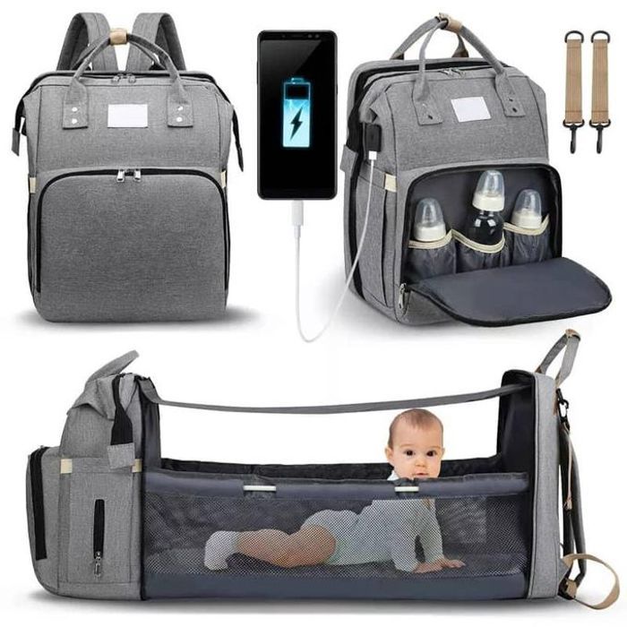 Sac à langer transformable, landau, couffin bébé