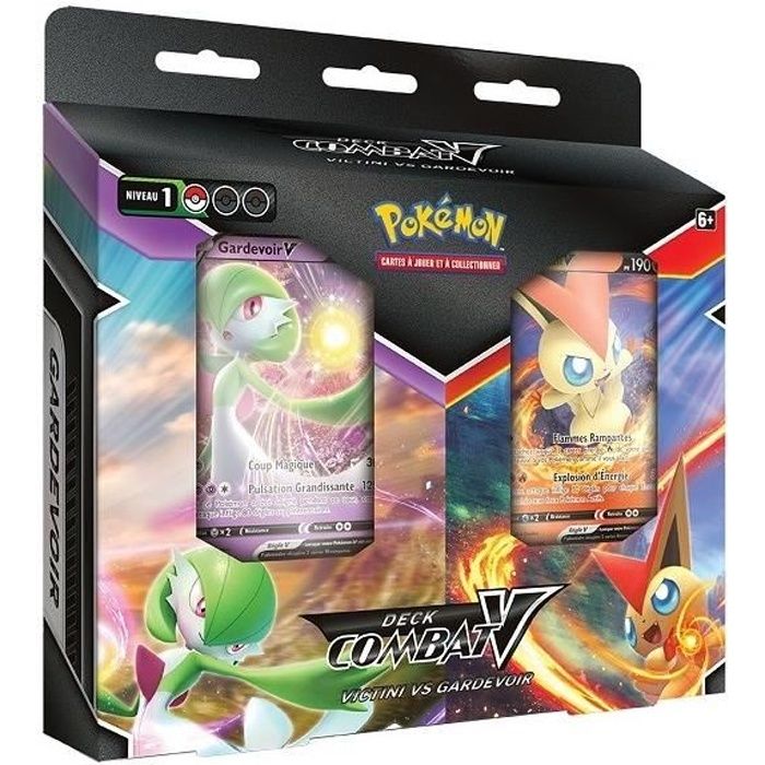 COFFRET DE 2 DECKS STARTER MAI 2021 COMBAT V - GARDEVOIR VS VICTINI