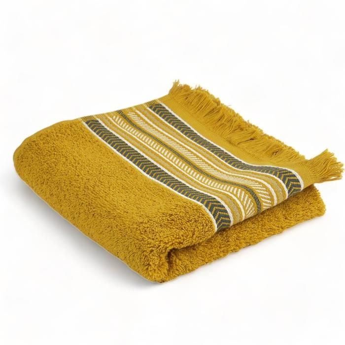 SERVIETTE MAIN JACQUARD OCRE 40X70 - 500G