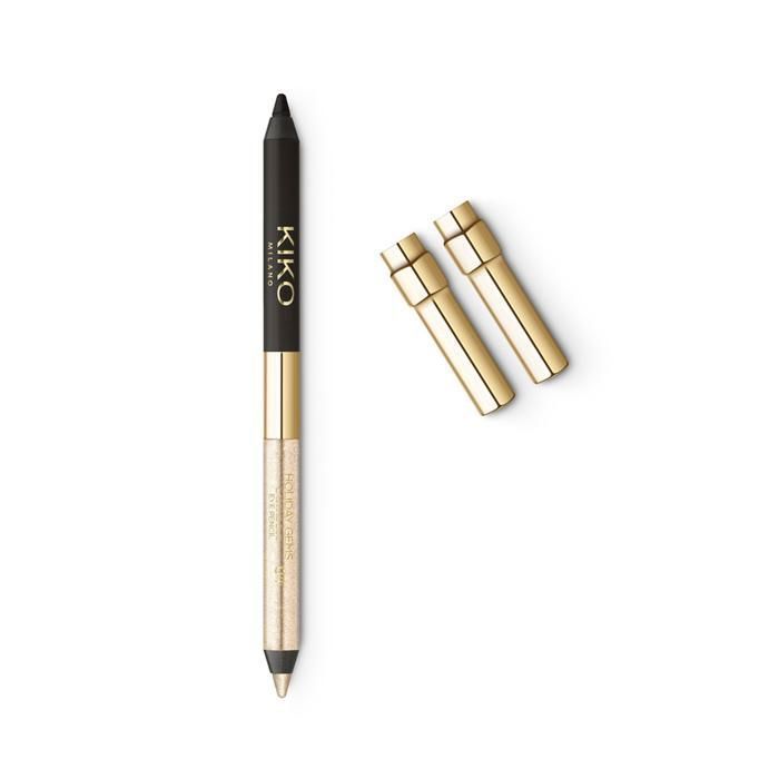 HOLIDAY GEMS LASTING DUO EYE PENCIL 04 DAZZLING CHAMPAGNE & BLACK