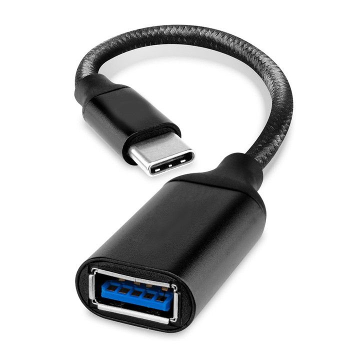 USB-C till USB-A OTG-adapterkabel - PH26 - Vivo X100 Ultra - 19 cm - 5 Gbit/s - Vävd nylon