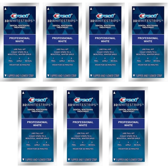 Blanchiment des Dents - CREST - 3D White LEVEL 18 - 7 Sachets - Professionnel Effect - Advanced Seal