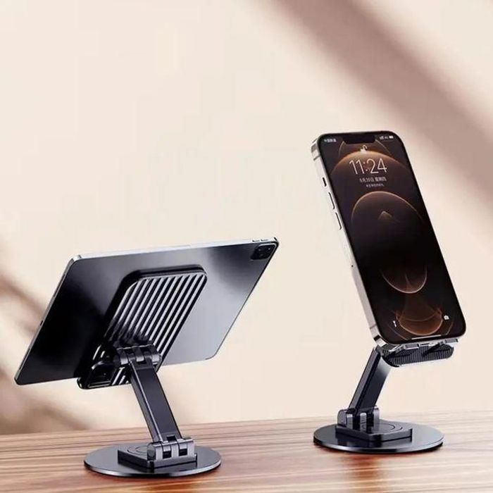 Support rotatif à 360 degrés pour tablettes, pliable et idéal pour les téléphones