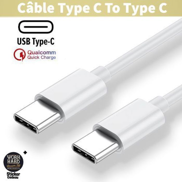 Câble Type C To Type C,Charge Rapide,Transfert De Données